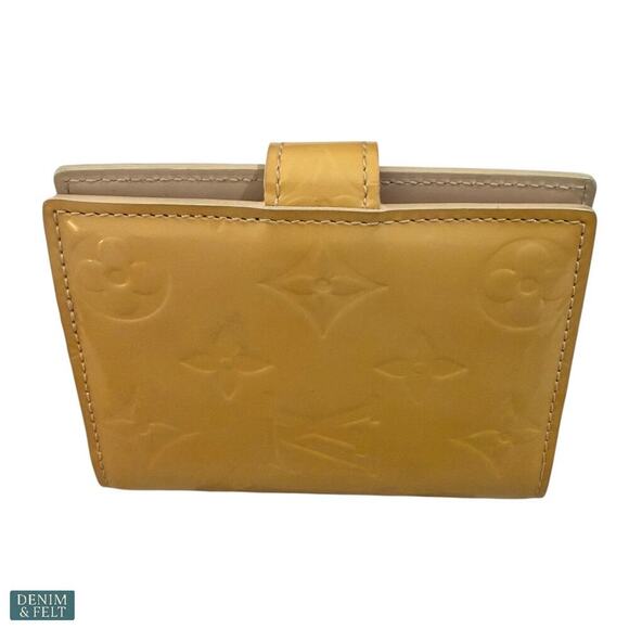 Louis Vuitton Vernis Monogram Compact Wallet Yellow Patent Leather France - Picture 5 of 11